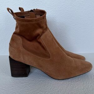 Donald Pliner Brown Suede Ankle Boots